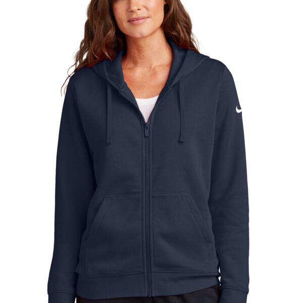 Women's Club Fleece Sleeve Swoosh Full Zip Hoodie Thumbnail